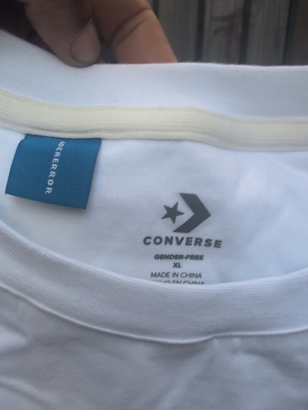 ADERERROR x CONVERSE White Logo Short-Sleeve Men's Tee Size XL - Picture 6 of 9